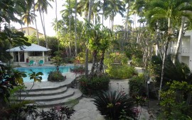 View of pool and reception